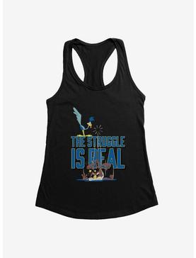 Looney Tunes The Struggle Wile E. Coyote And Road Runner Womens Tank Top, , hi-res