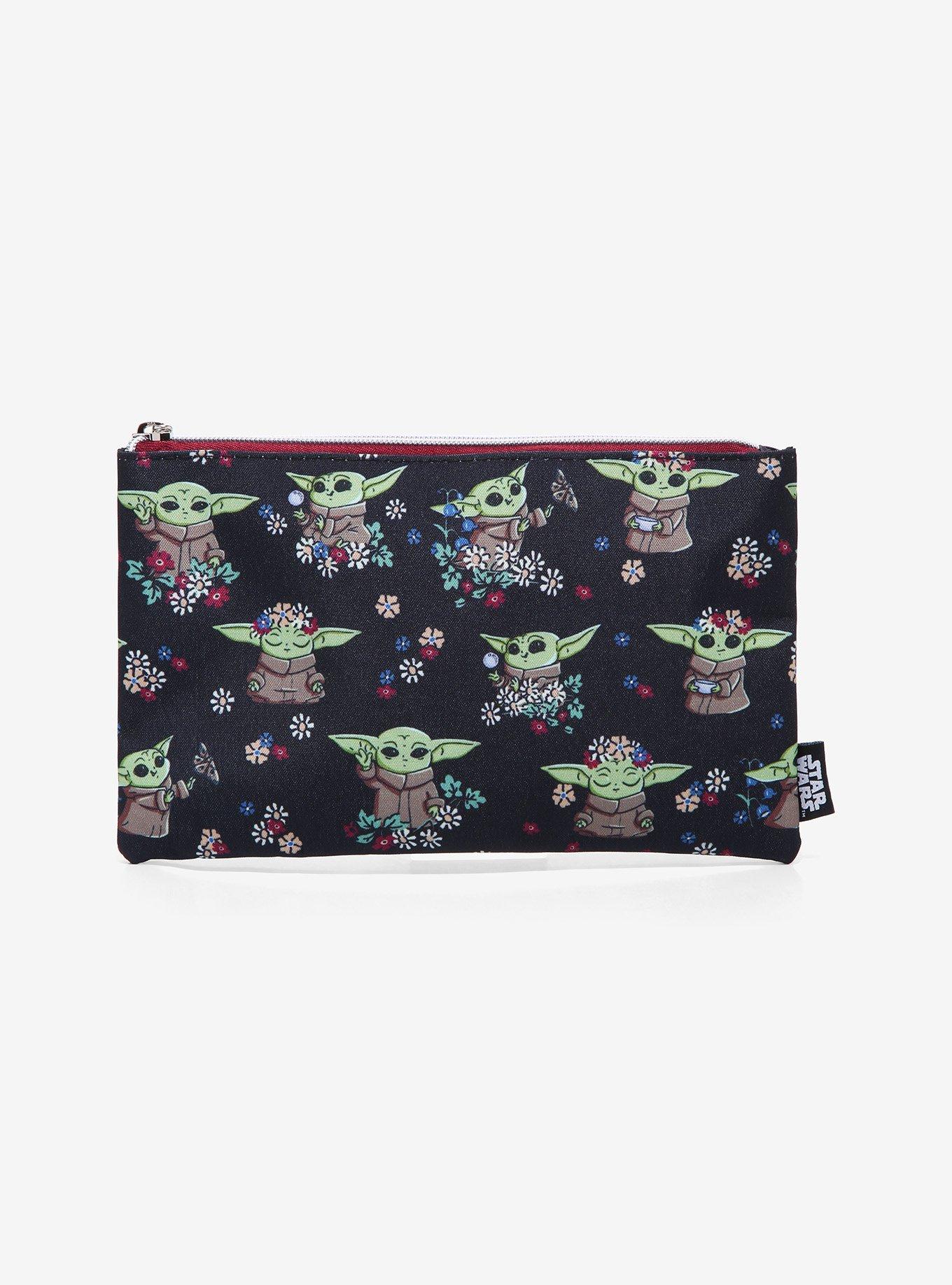 Loungefly Star Wars The Mandalorian The Child Floral Makeup Bag, , hi-res