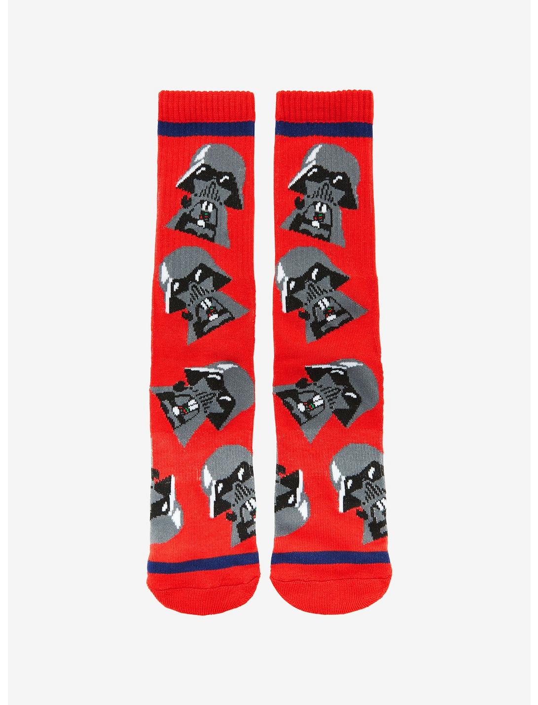 Star Wars Darth Vader Chibi Allover Print Crew Socks - BoxLunch Exclusive, , hi-res