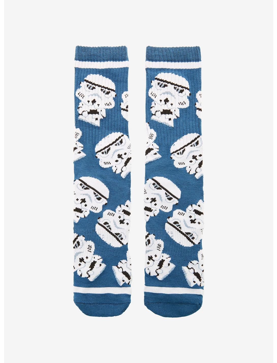 Star Wars Chibi Stormtrooper Allover Print Crew Socks - BoxLunch Exclusive, , hi-res