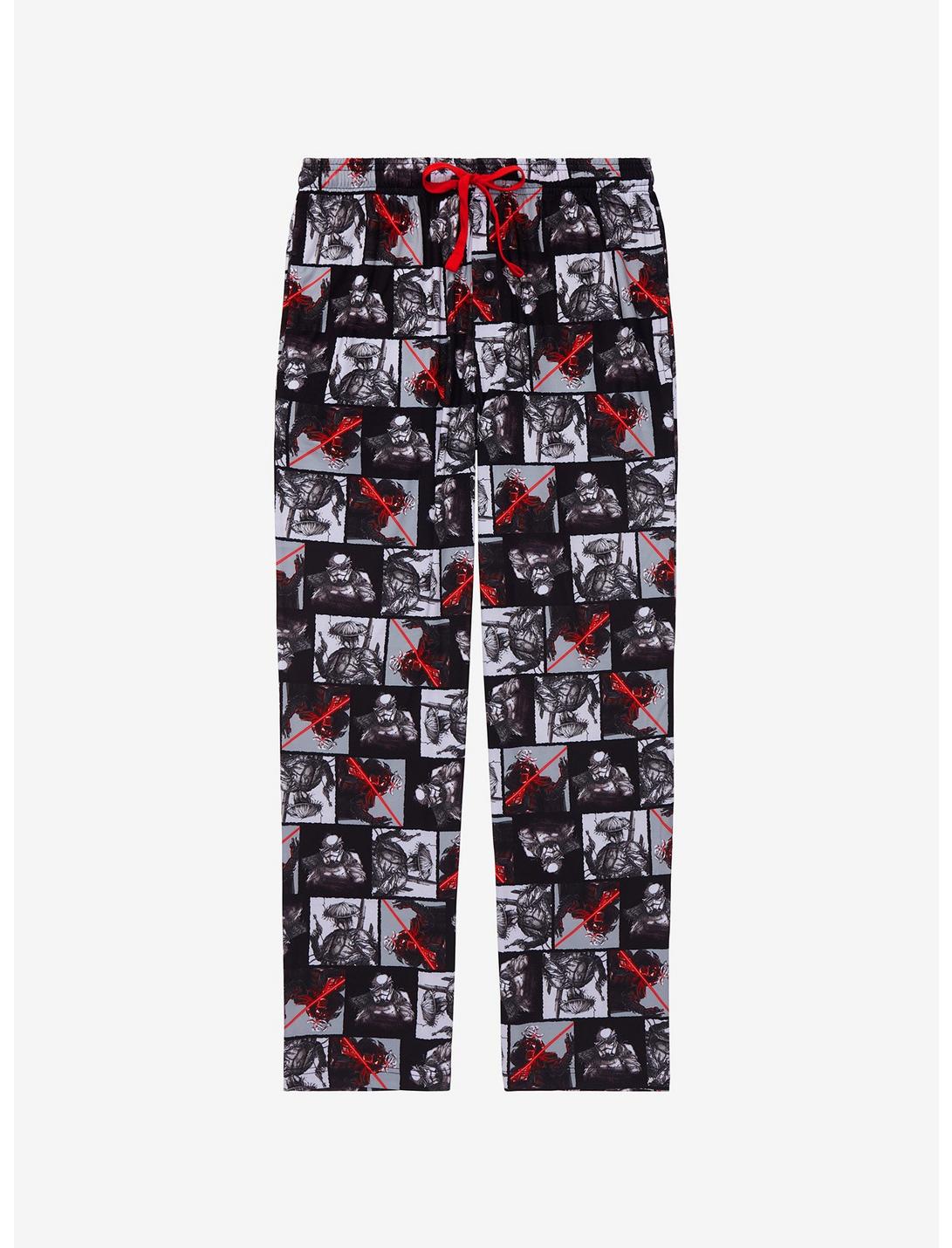 Star Wars Character Grid Allover Print Sleep Pants - BoxLunch Exclusive, MULTI, hi-res