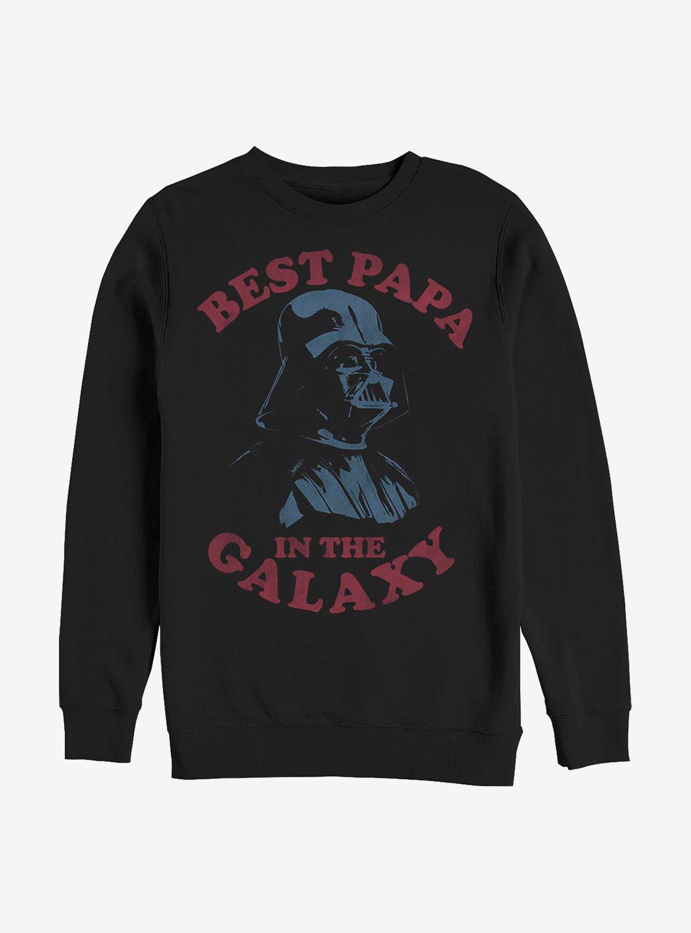 Star Wars Best Papa Crew Sweatshirt, BLACK, hi-res