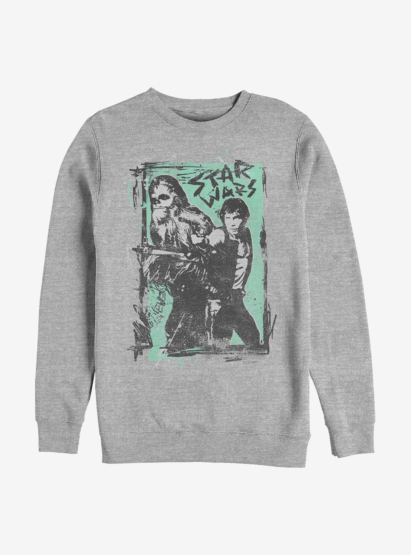 Star Wars Smug Brothers Crew Sweatshirt, ATH HTR, hi-res