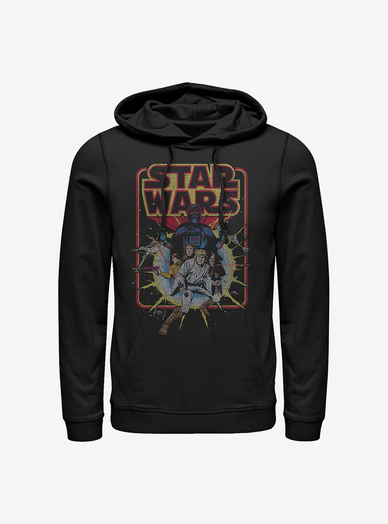 Star Wars Old School Comic Hoodie, BLACK, hi-res