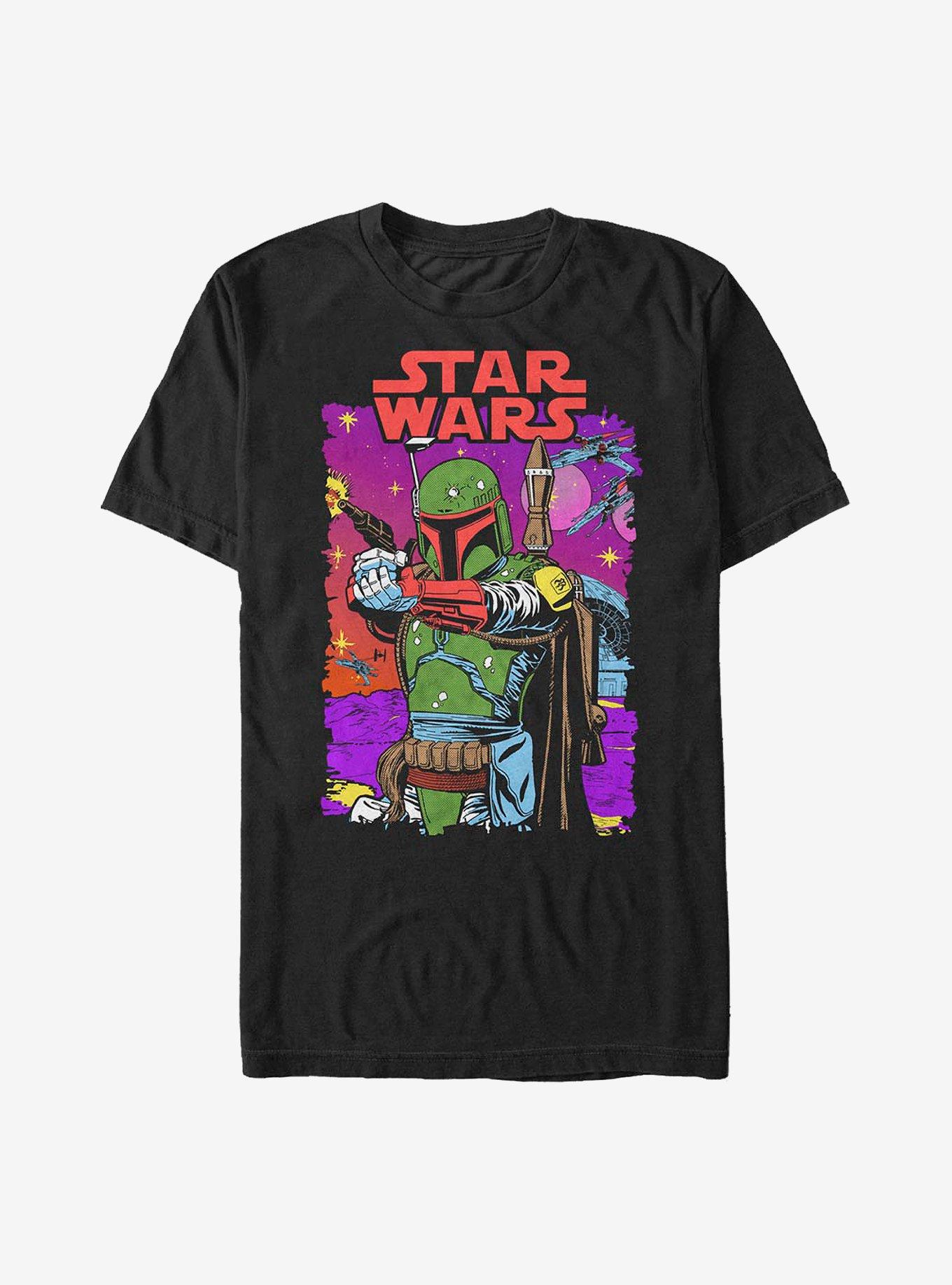 Star Wars Bold Colors Boba Fett T-Shirt, , hi-res