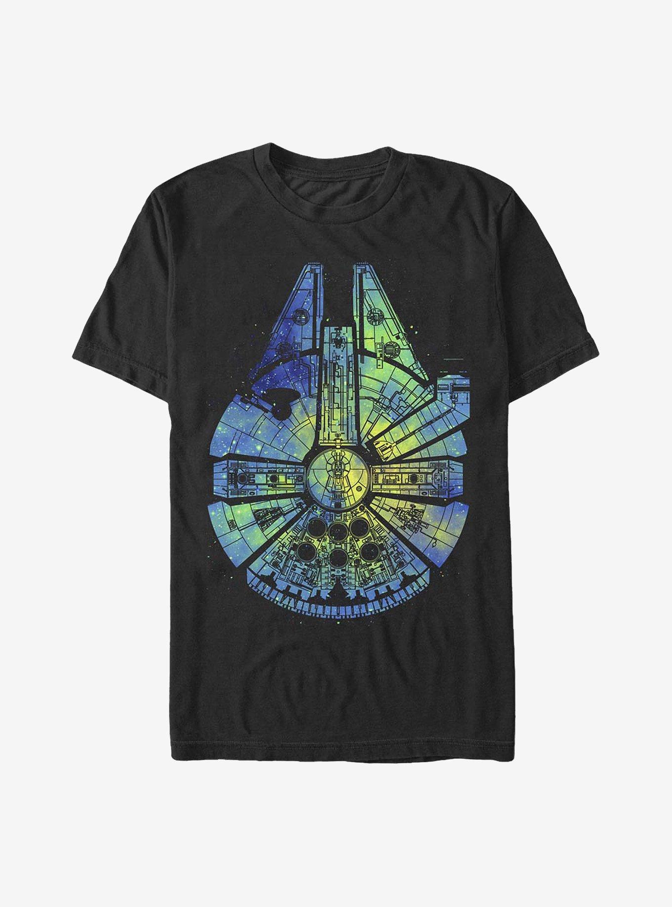 Star Wars Galaxy Falcon T-Shirt, BLACK, hi-res