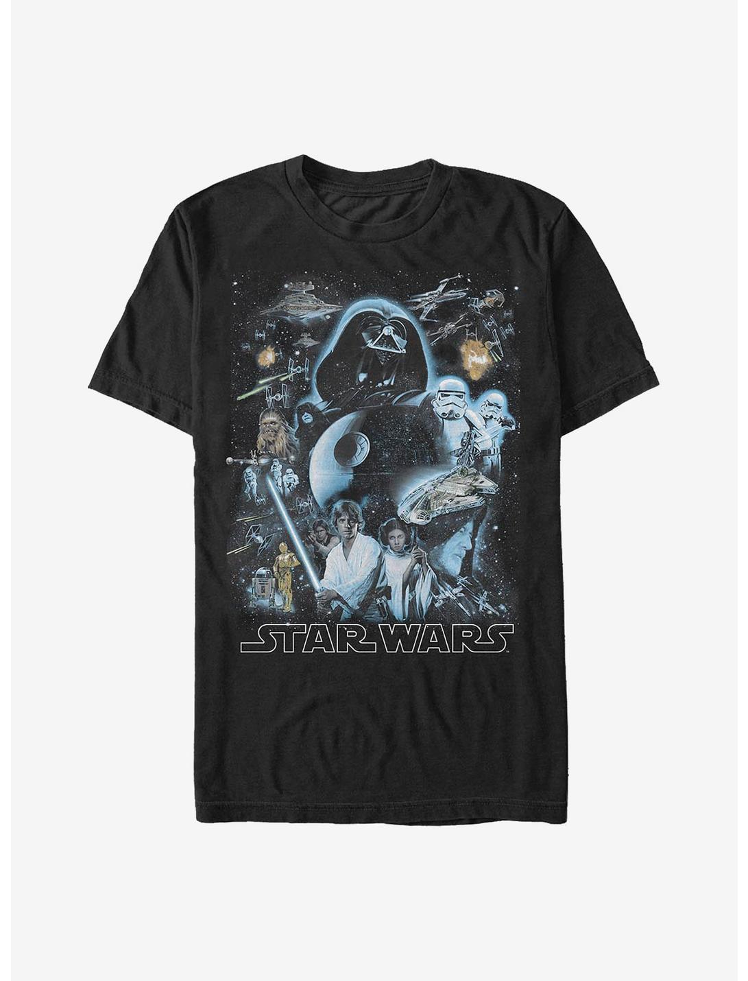 Star Wars Galaxy Of Stars T-Shirt, BLACK, hi-res