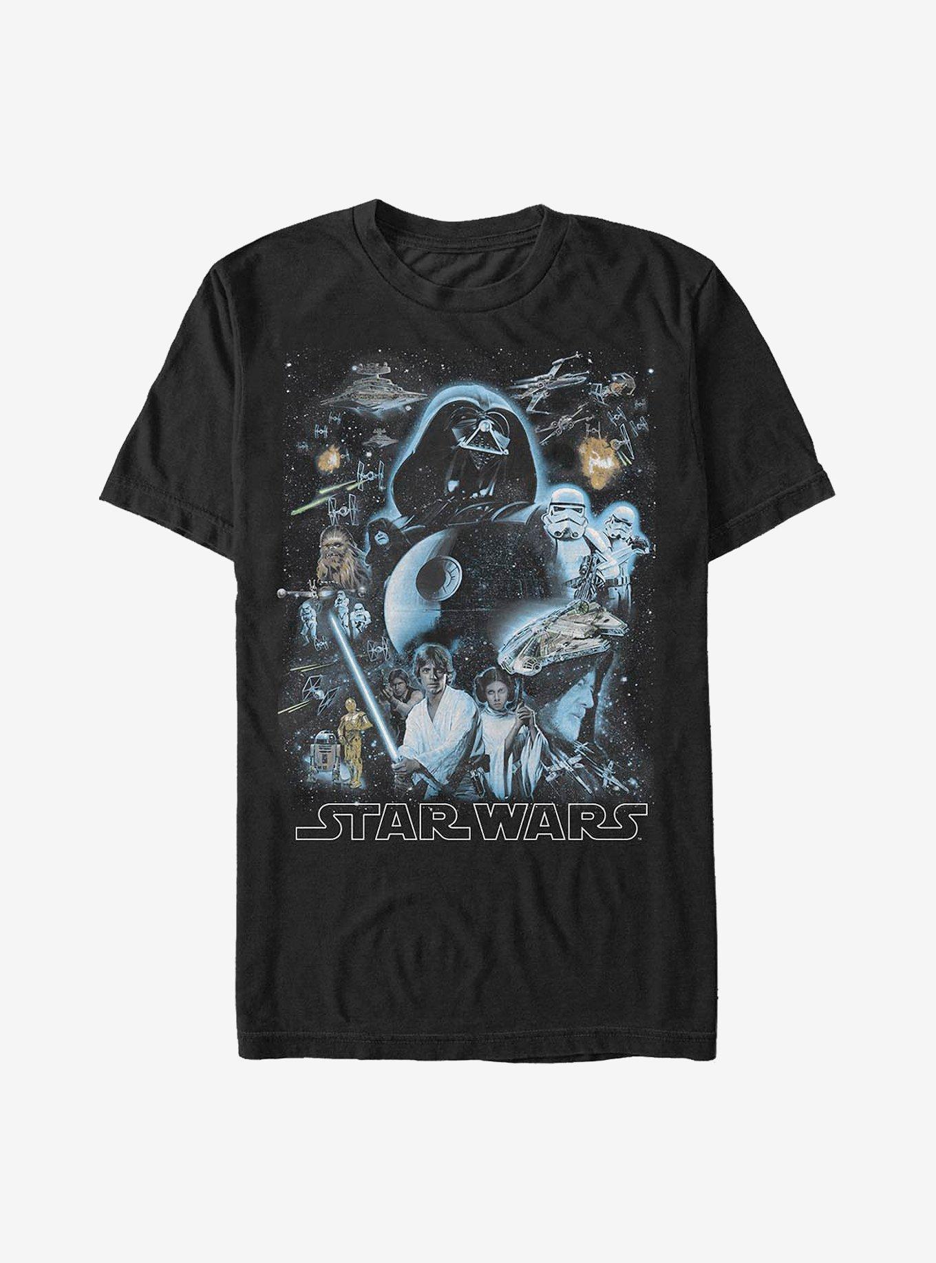 Star Wars Galaxy Of Stars T-Shirt, BLACK, hi-res