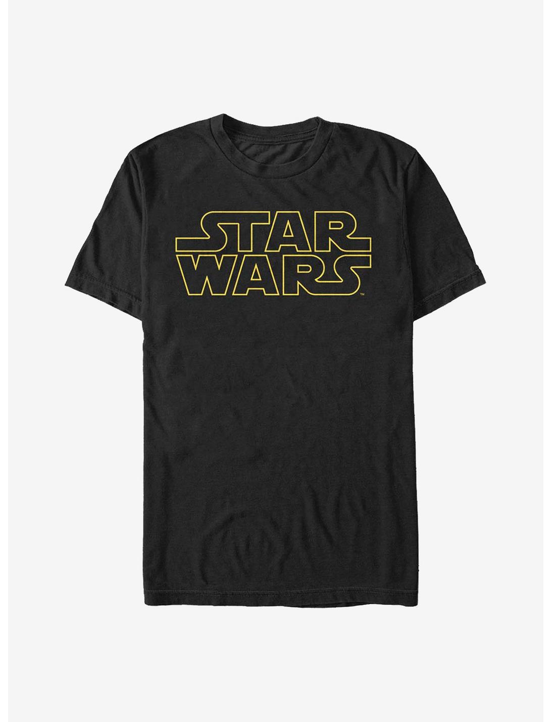 Star Wars Lined Logo T-Shirt, BLACK, hi-res