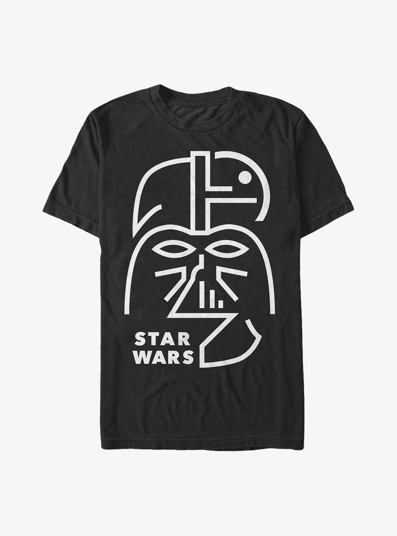 Star Wars Minimal Vader T-Shirt, BLACK, hi-res