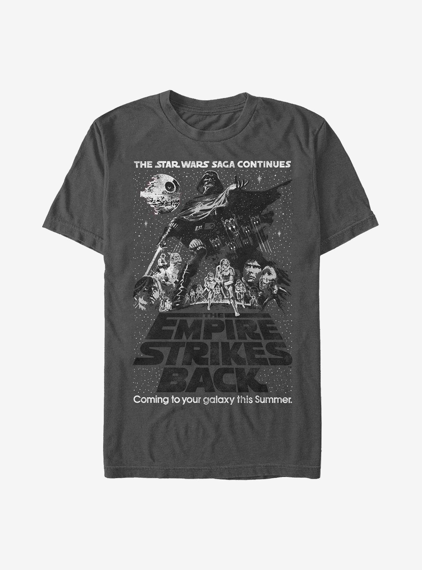 Star Wars Saga Continues T-Shirt, CHARCOAL, hi-res