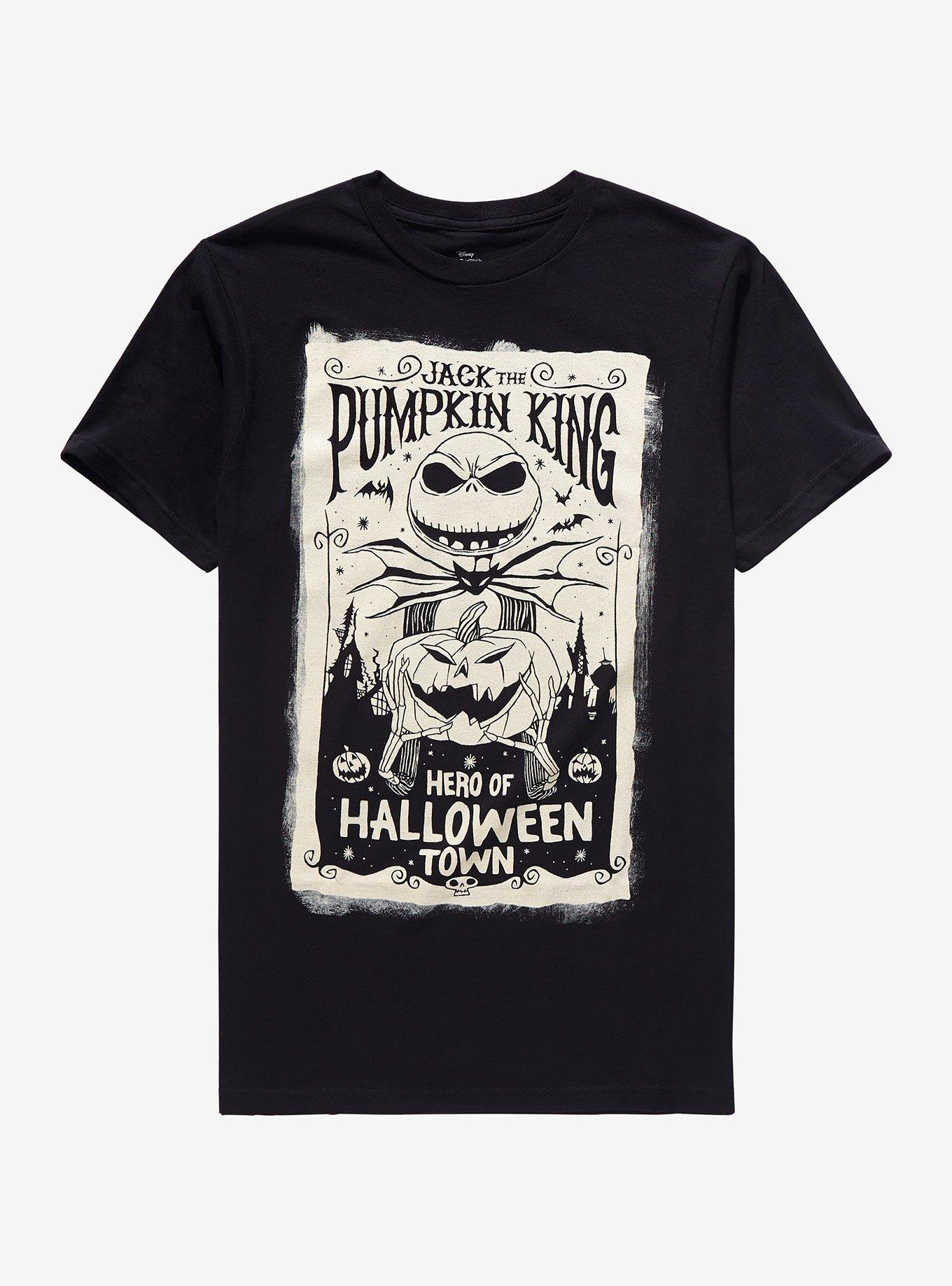 The Nightmare Before Christmas Hero Of Halloween Town Poster T-Shirt, BLACK, hi-res