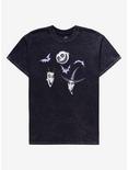 The Nightmare Before Christmas Oogie's Boys Dark Wash T-Shirt, CHARCOAL, hi-res