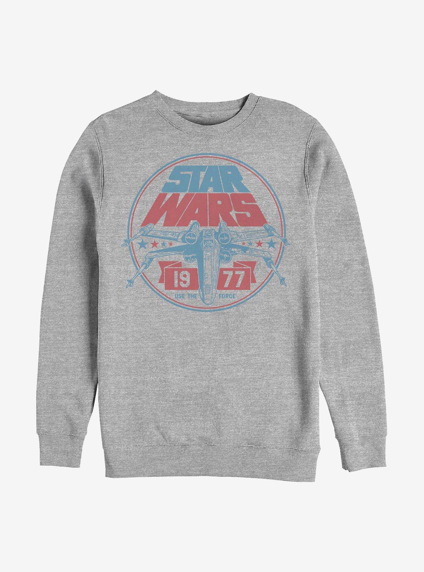 Star Wars Rad Red Five Crew Sweatshirt, ATH HTR, hi-res