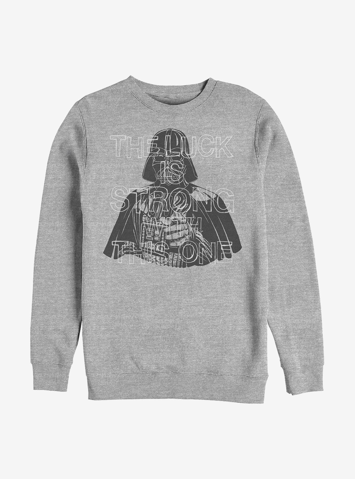 Star Wars Strong Luck Crew Sweatshirt, ATH HTR, hi-res