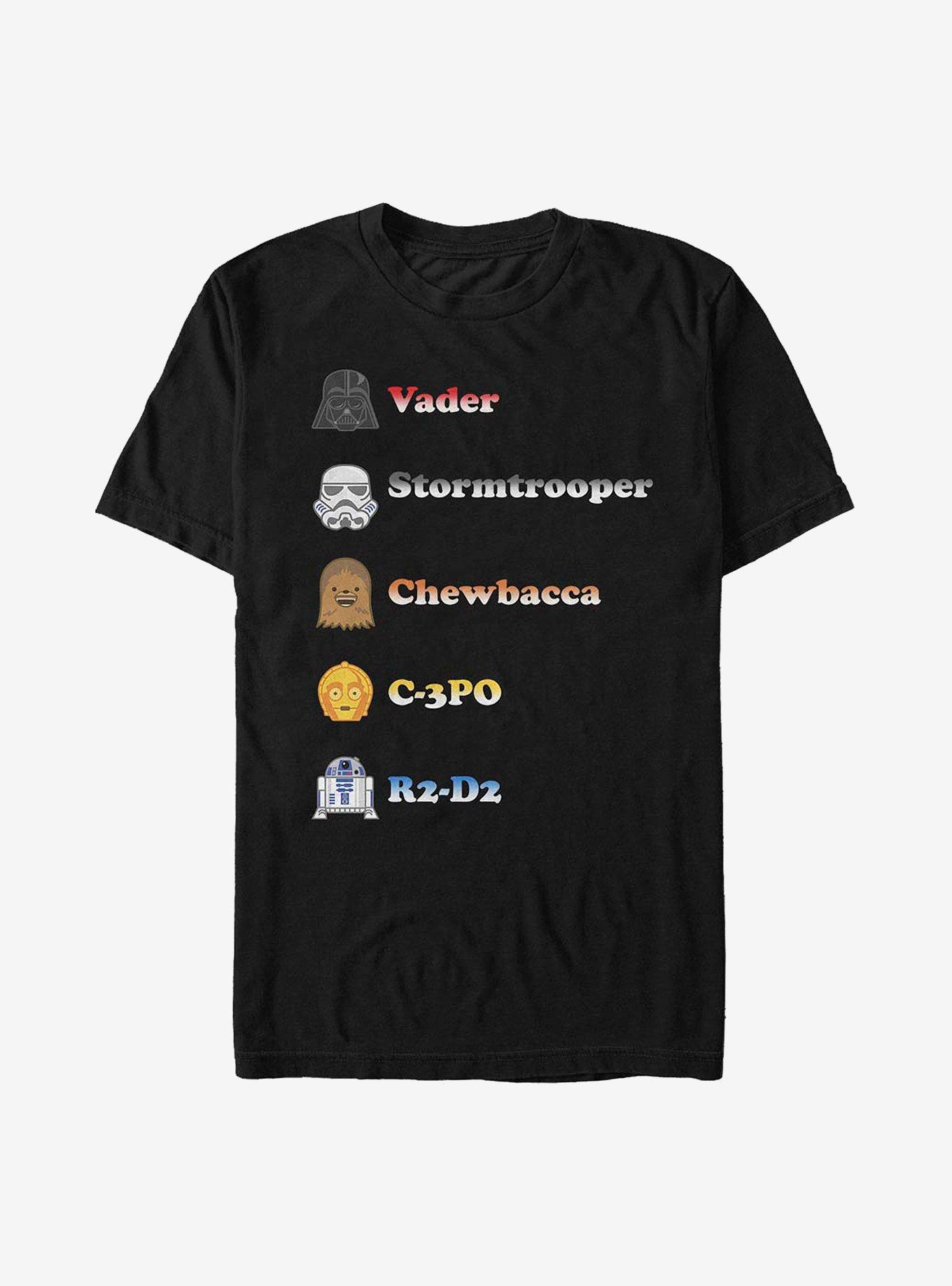 Star Wars Emoji Icons T-Shirt, , hi-res