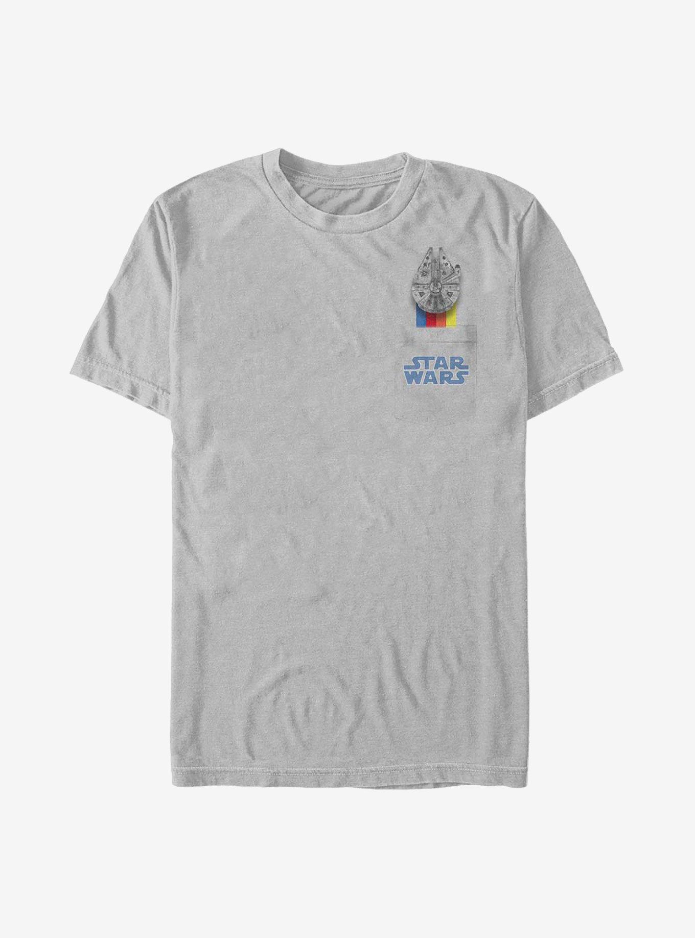 Star Wars Falcon Rainbow Badge T-Shirt, , hi-res