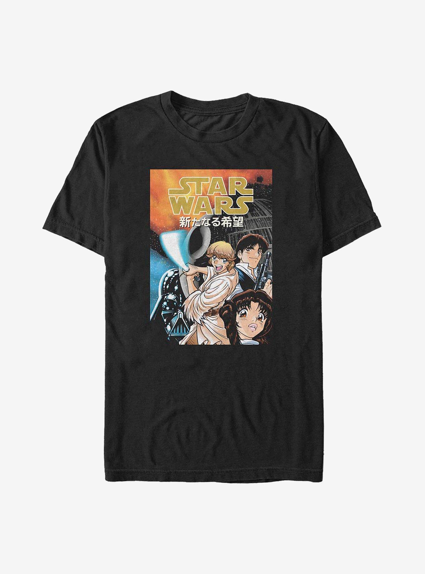 Star Wars Manga T-Shirt, BLACK, hi-res