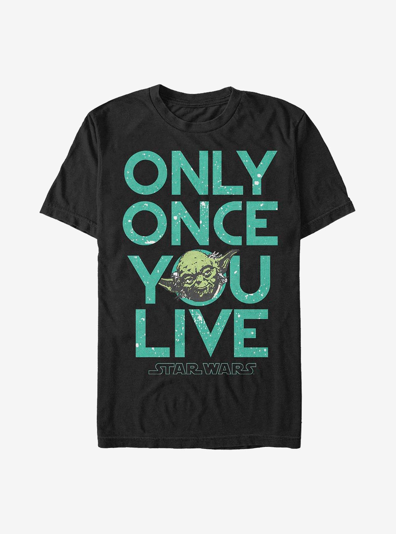 Star Wars Only Once You Live T-Shirt, BLACK, hi-res