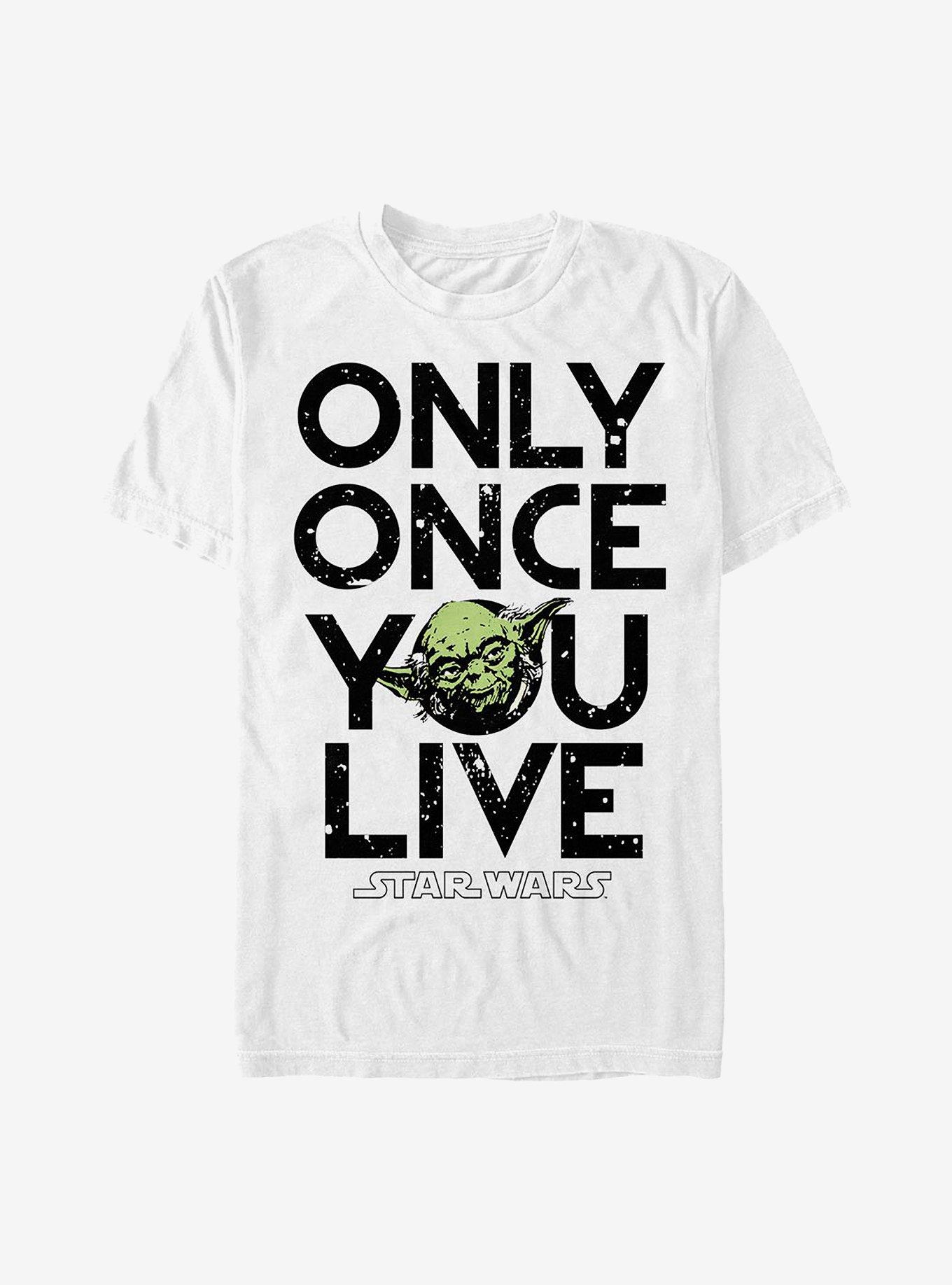 Star Wars Only Once You Live T-Shirt, WHITE, hi-res