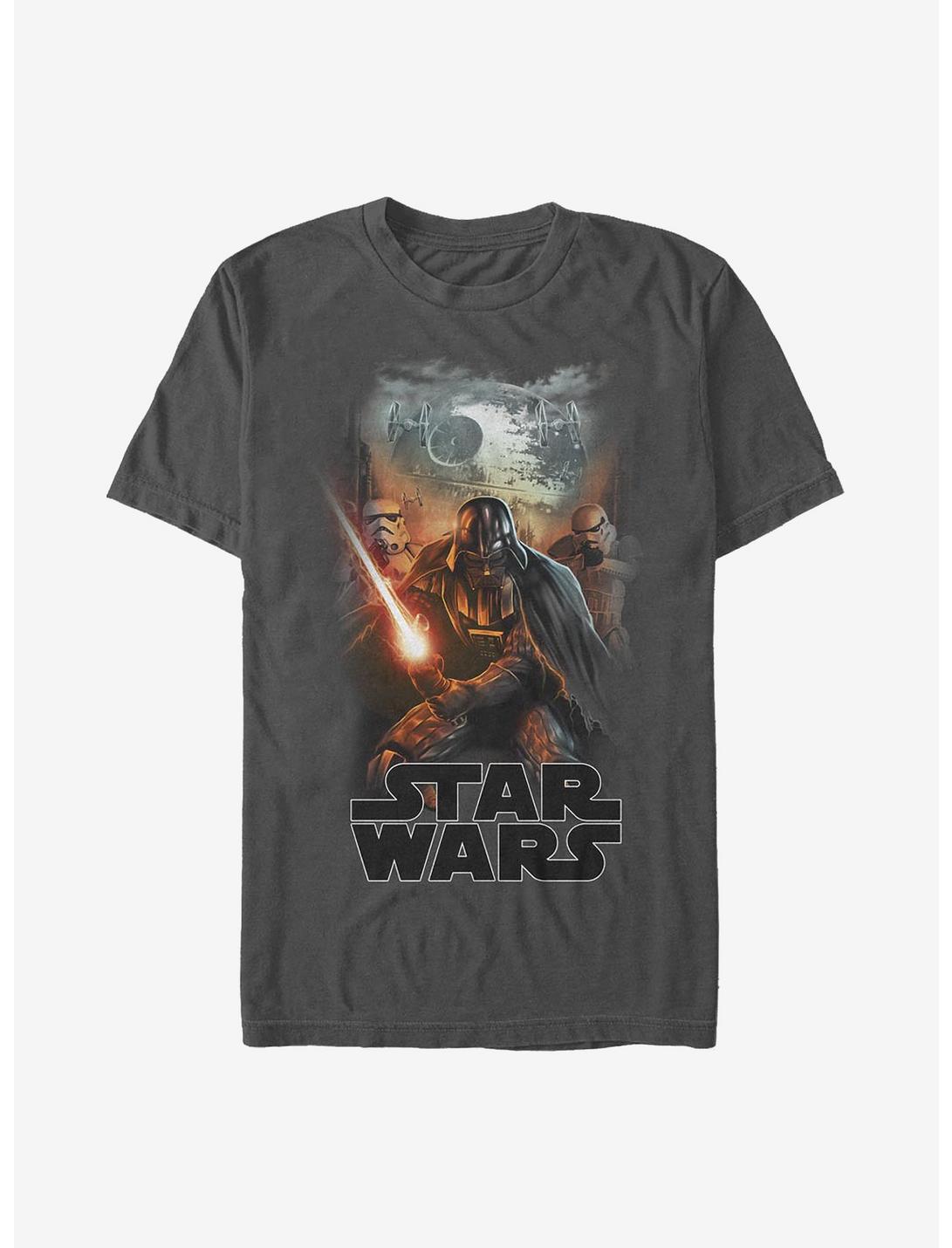 Star Wars Seek And Destroy T-Shirt, CHARCOAL, hi-res