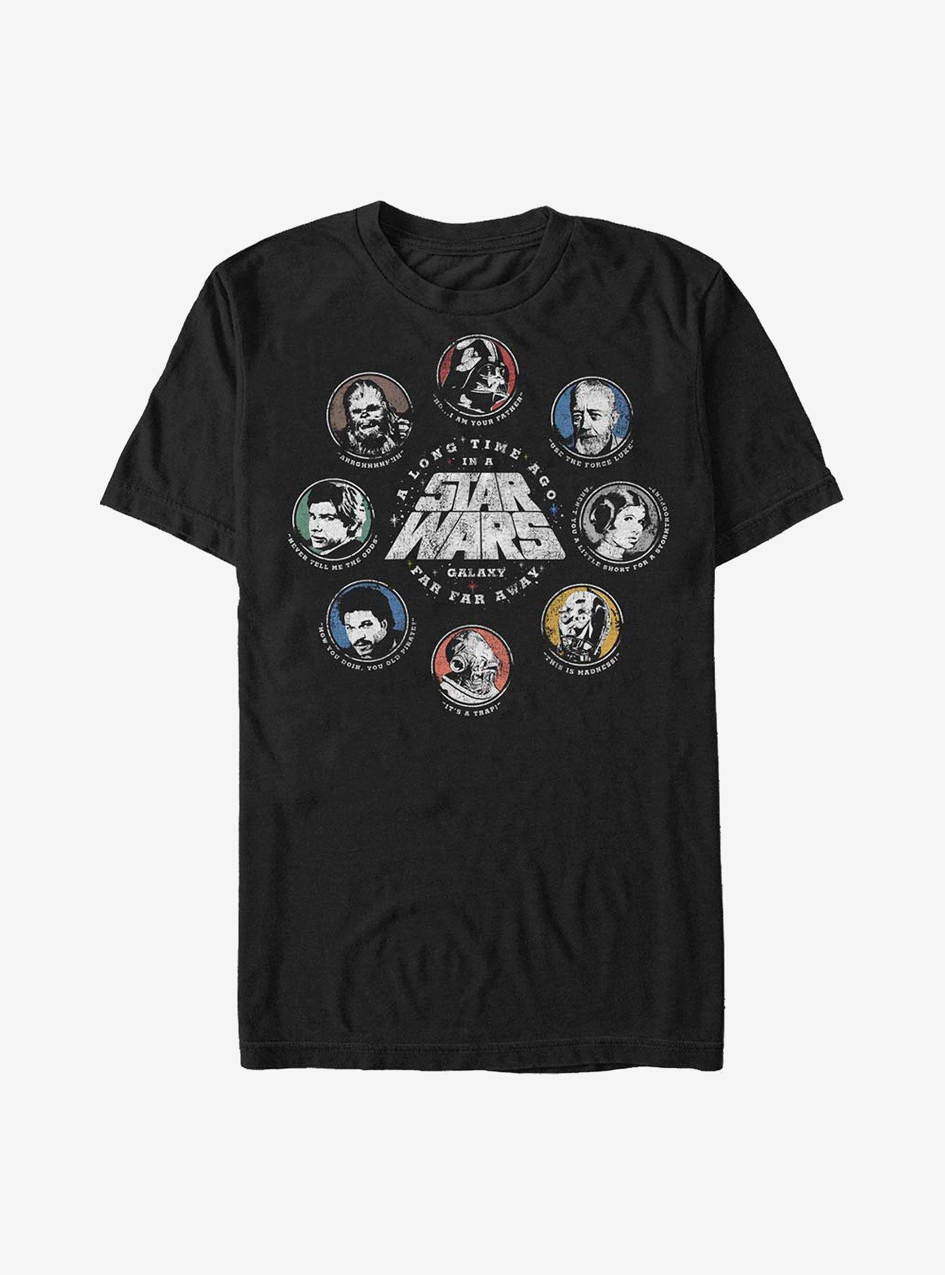 Star Wars Star Quotes T-Shirt, BLACK, hi-res