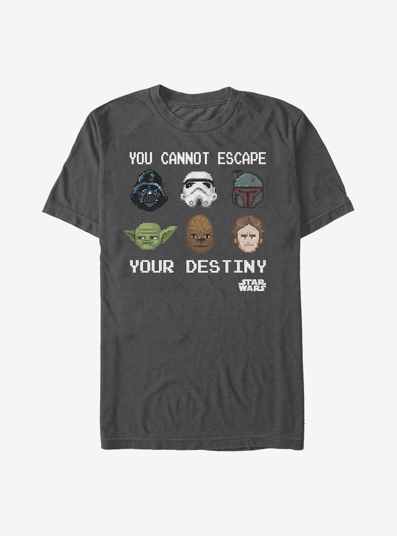 Star Wars You Cannot Escape Your Destiny T-Shirt, CHARCOAL, hi-res