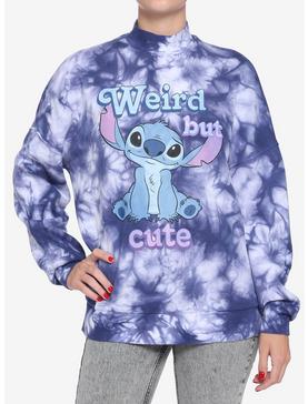 Disney Lilo & Stitch Weird But Cute Wash Mock Neck Girls Sweatshirt, , hi-res