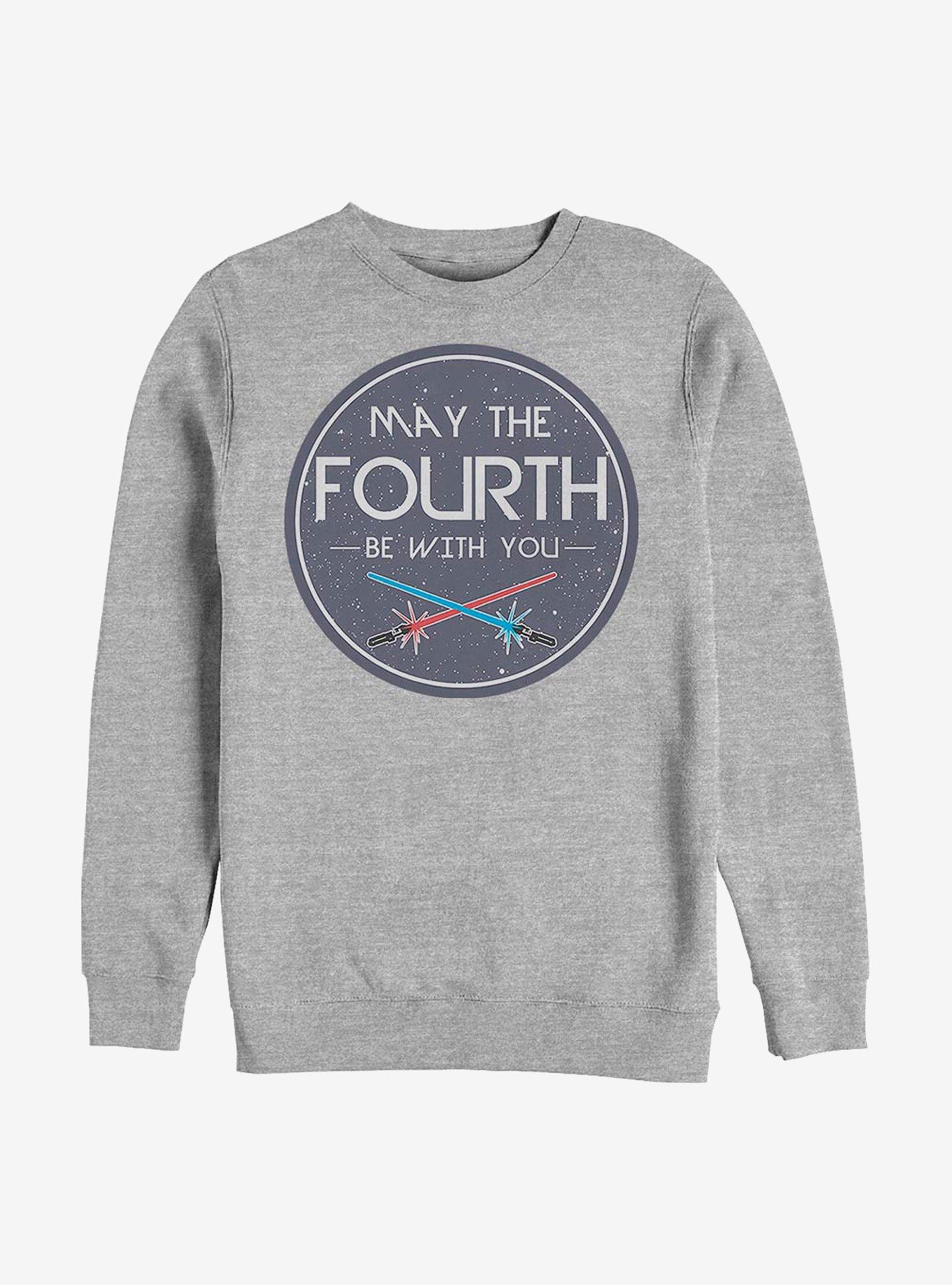 Star Wars May The Fourth Crew Sweatshirt, ATH HTR, hi-res
