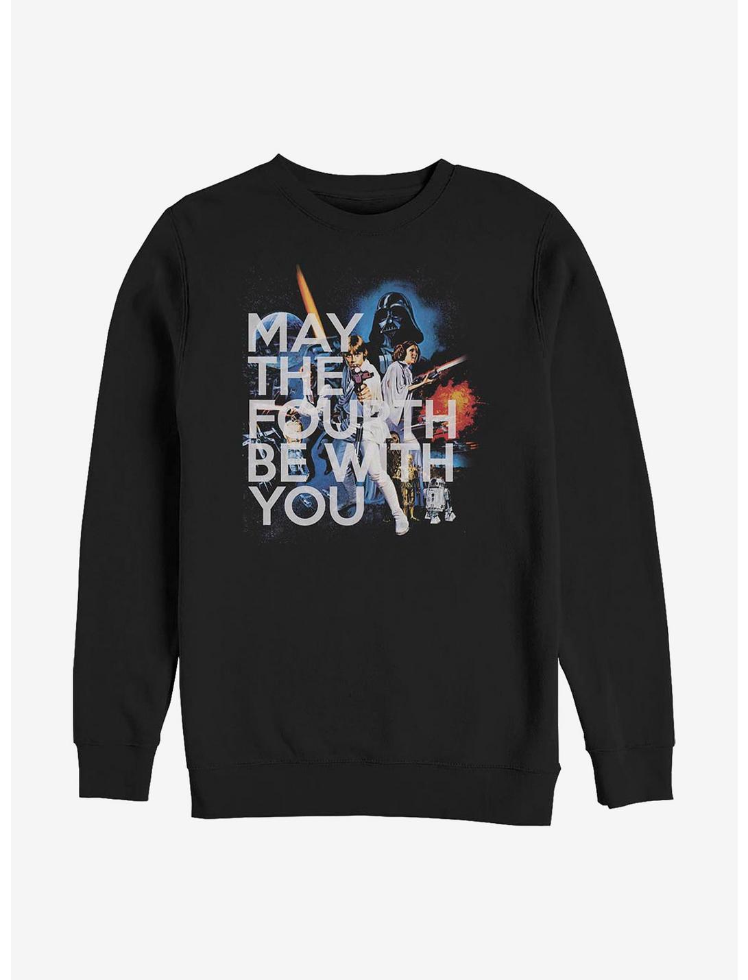 Star Wars Original May The Fourth Crew Sweatshirt, BLACK, hi-res
