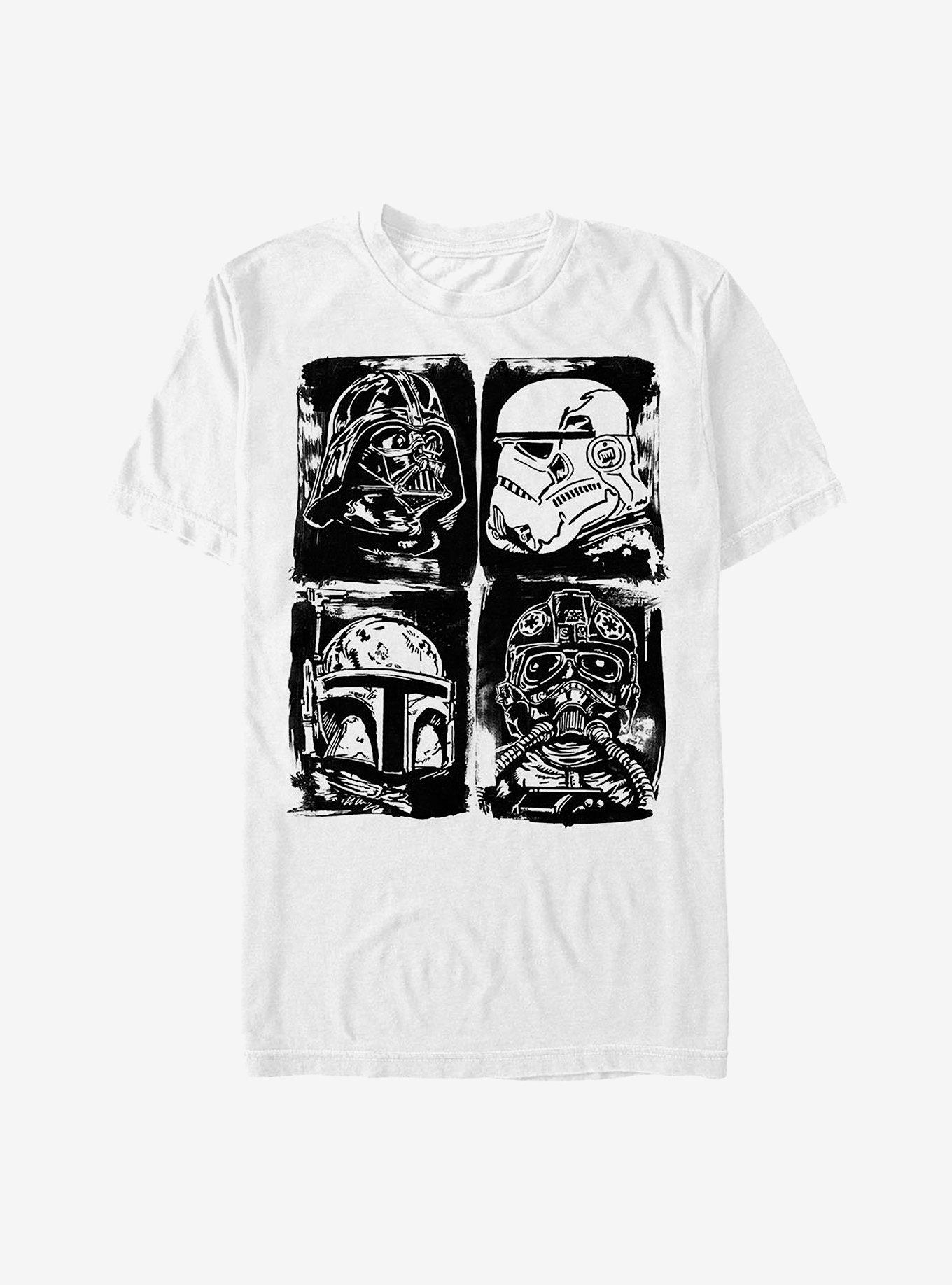 Star Wars Dark Helmets T-Shirt, WHITE, hi-res