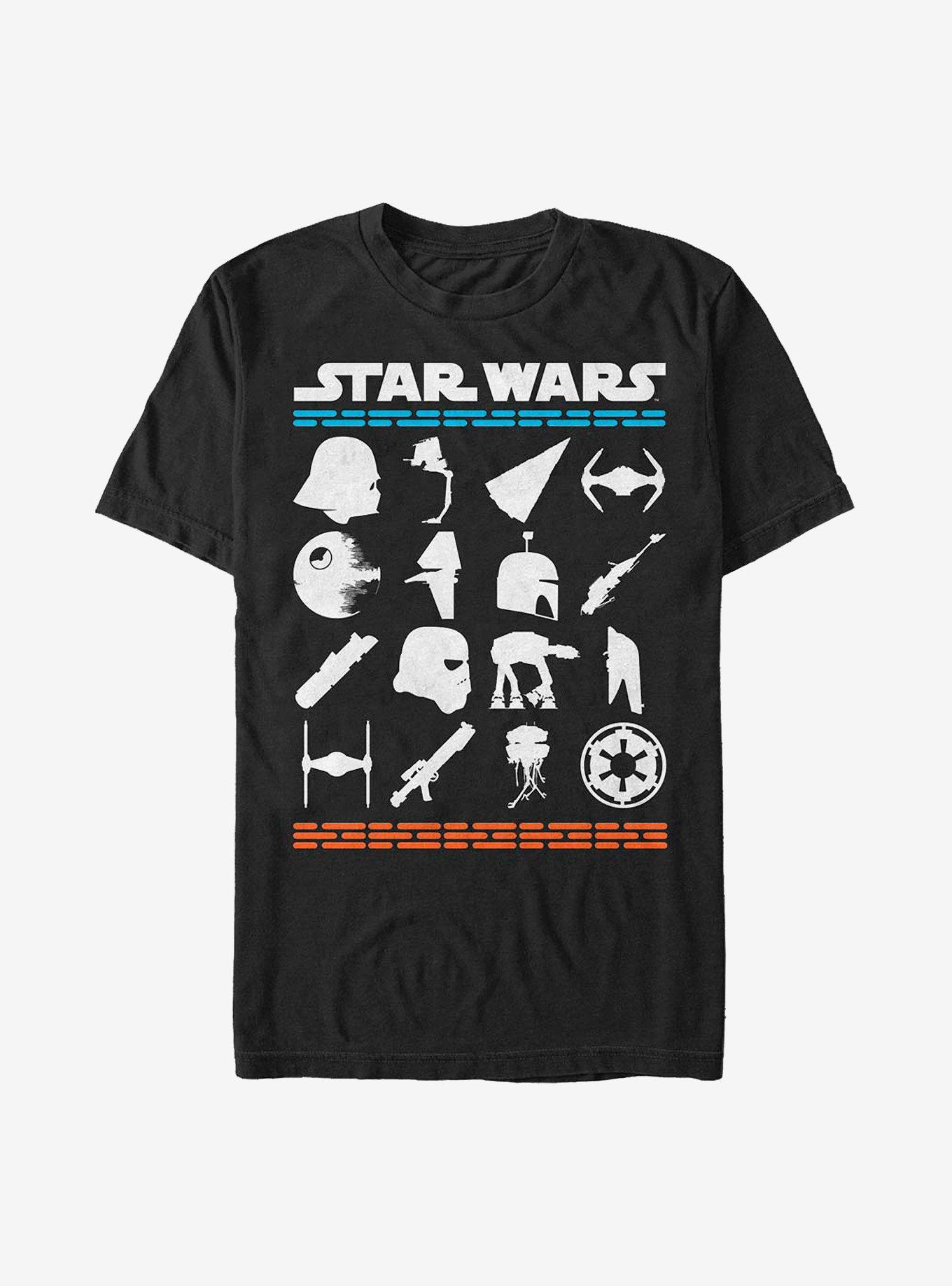 Star Wars Empire Silhouettes T-Shirt, BLACK, hi-res