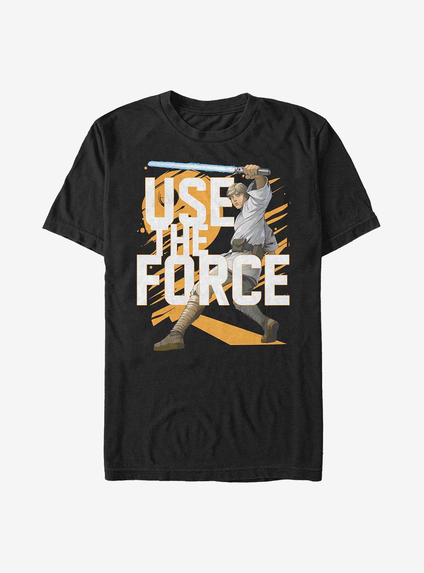 Star Wars Force Stack Luke T-Shirt, BLACK, hi-res