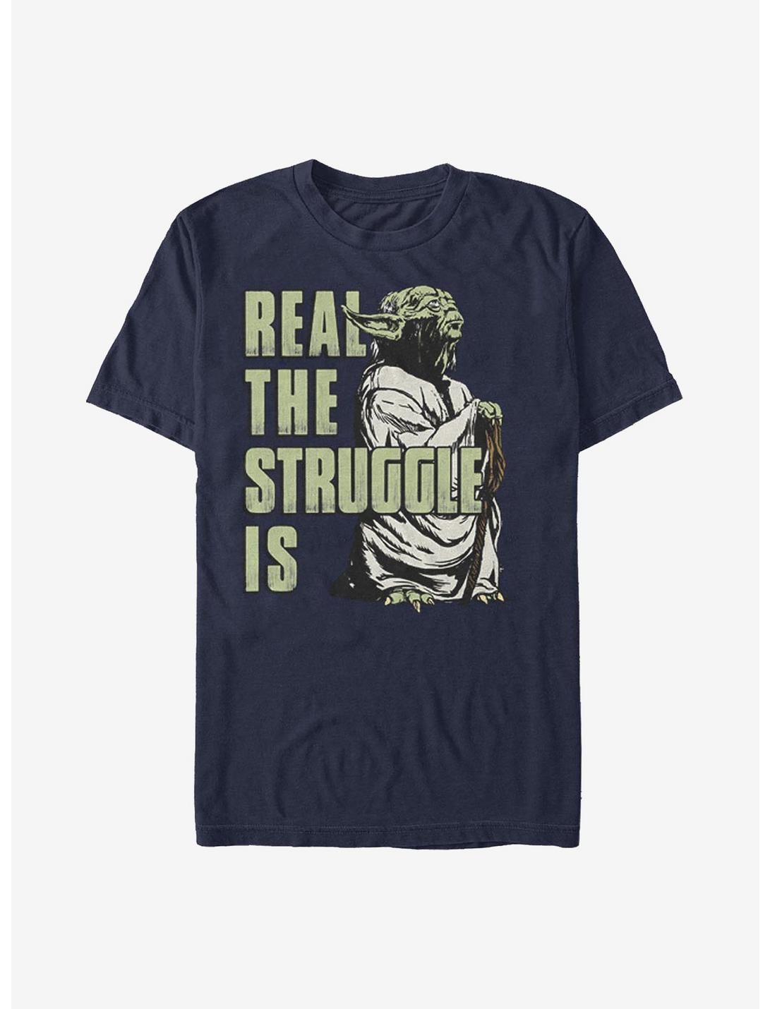 Star Wars Real The Struggle Is T-Shirt, NAVY, hi-res
