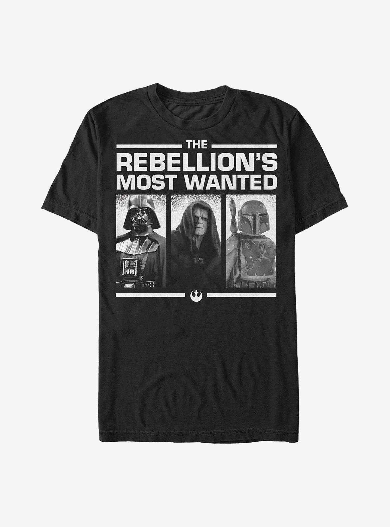 Star Wars Rebellion's Most Wanted T-Shirt, BLACK, hi-res