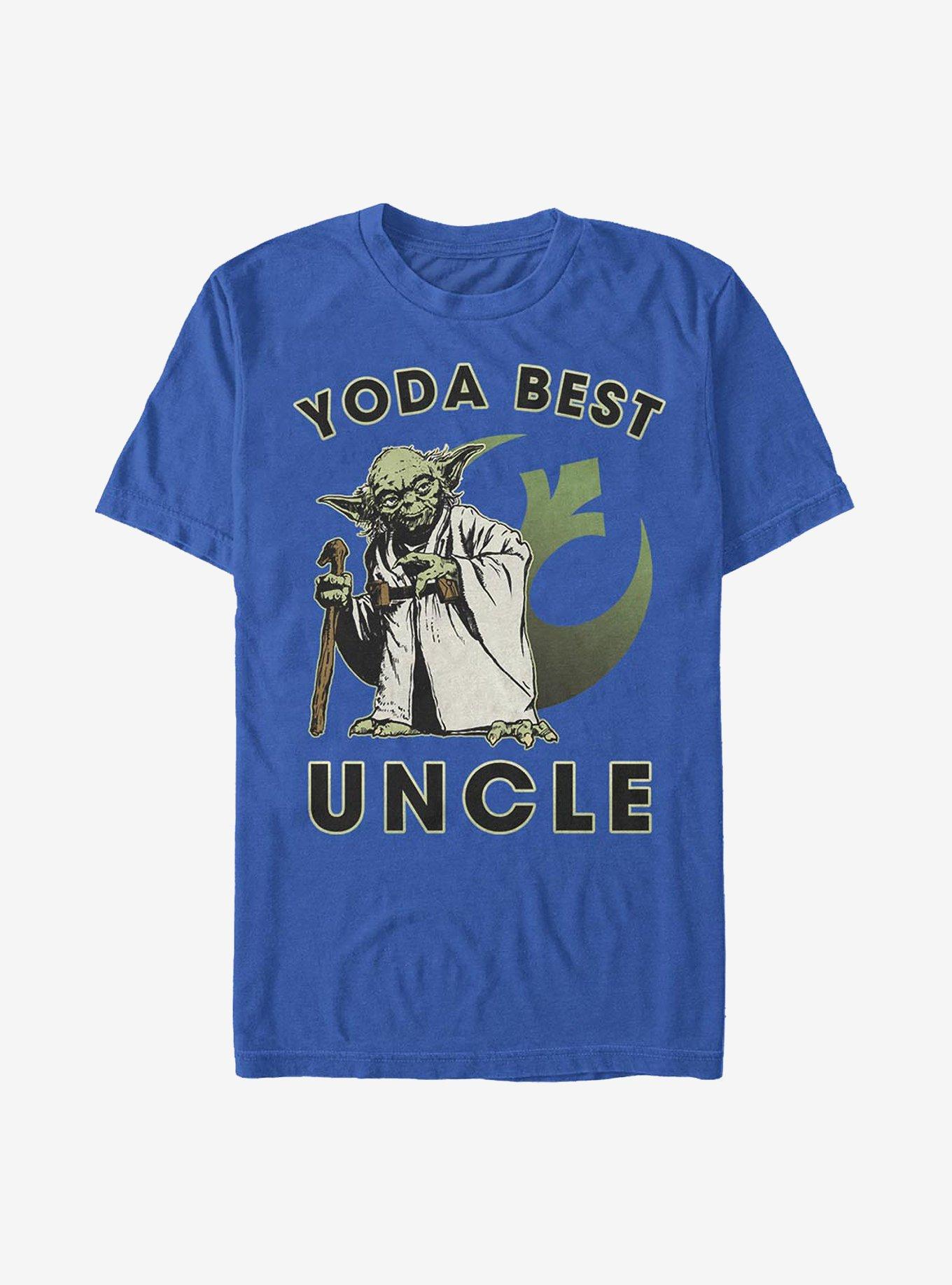 Star Wars Yoda Best Uncle T-Shirt, ROYAL, hi-res