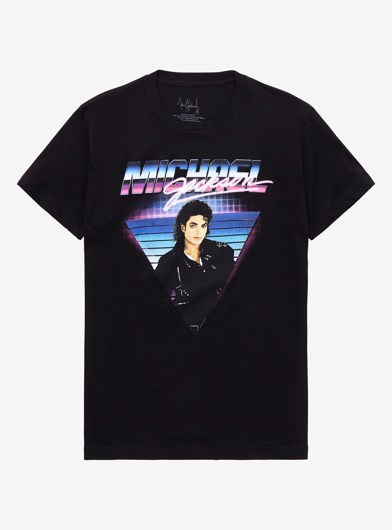 Michael Jackson Glow Photo White T-Shirt