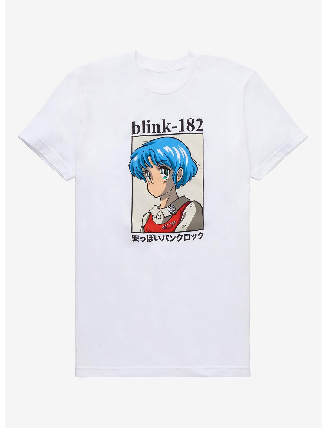 Blink-182 Anime Girl Callback T-Shirt, BRIGHT WHITE, hi-res