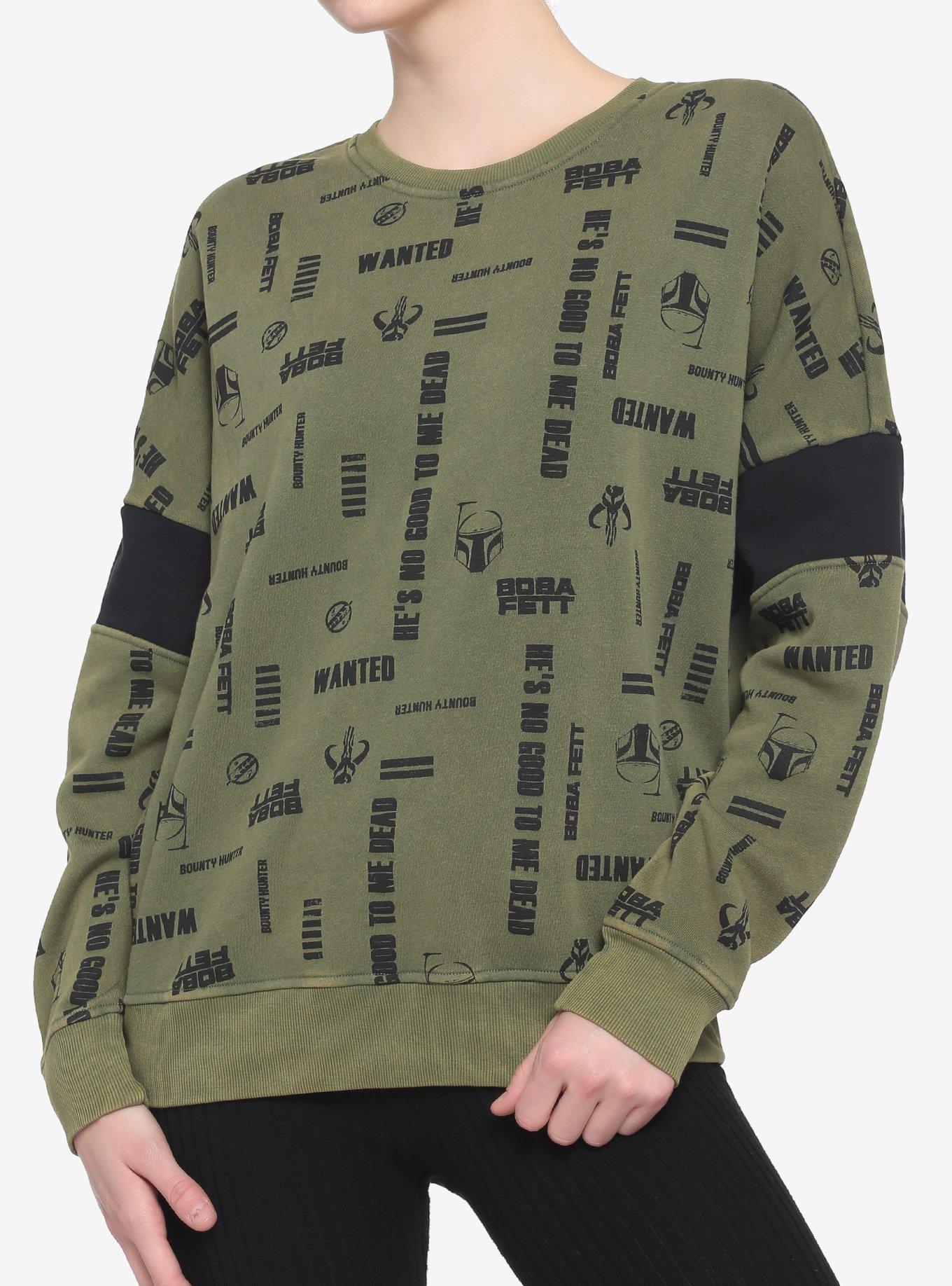 Her Universe Star Wars Boba Fett Logos Sweatshirt, MULTI, hi-res