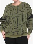 Her Universe Star Wars Boba Fett Logos Sweatshirt Plus Size, MULTI, hi-res