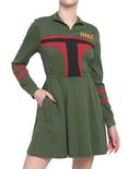Her Universe Star Wars Boba Fett Zip-Neck Long-Sleeve Dress, MULTI, hi-res