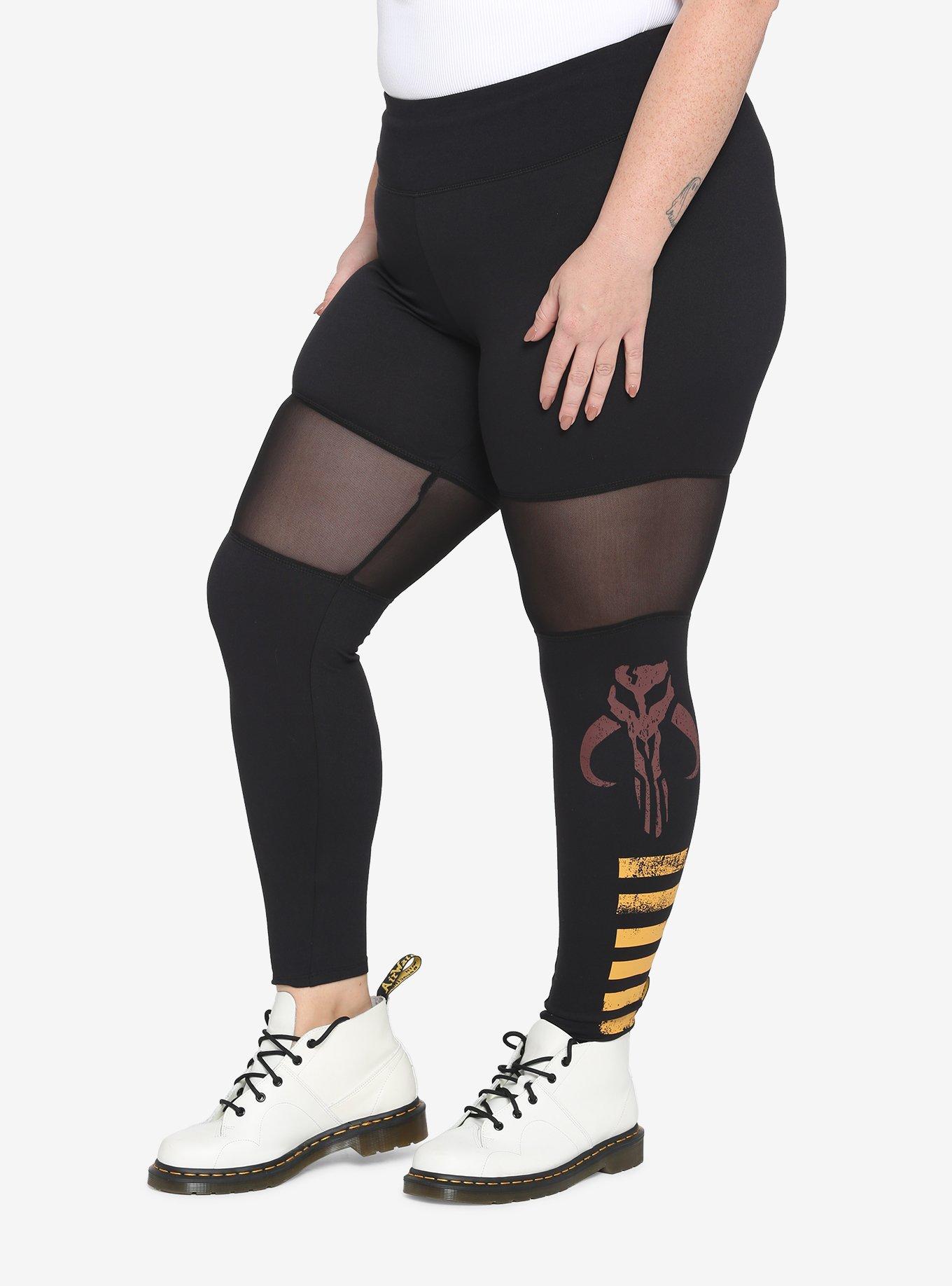 Her Universe Star Wars Boba Fett Mesh Leggings Plus Size, MULTI, hi-res