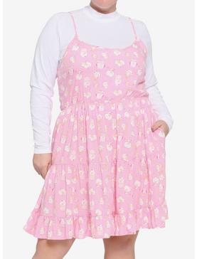 BT21 Jelly Candy Twofer Mock Neck Dress Plus Size, , hi-res