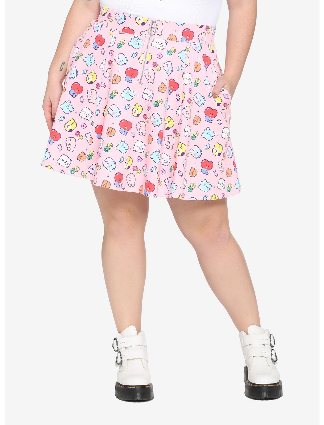 BT21 Jelly Candy Zipper Skirt Plus Size, MULTI, hi-res