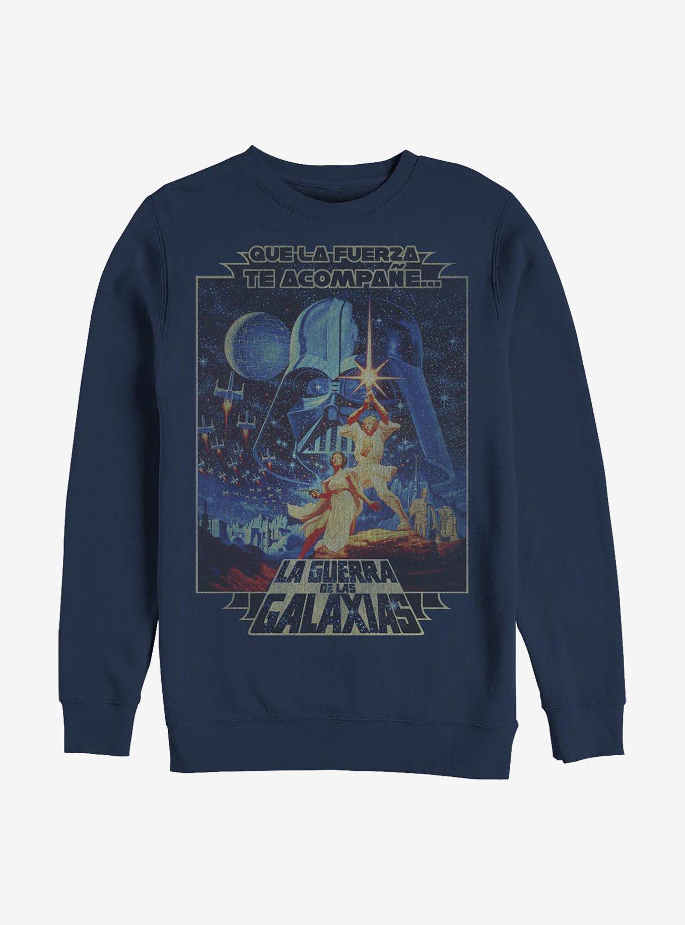 Star Wars Que La Fuerza Crew Sweatshirt