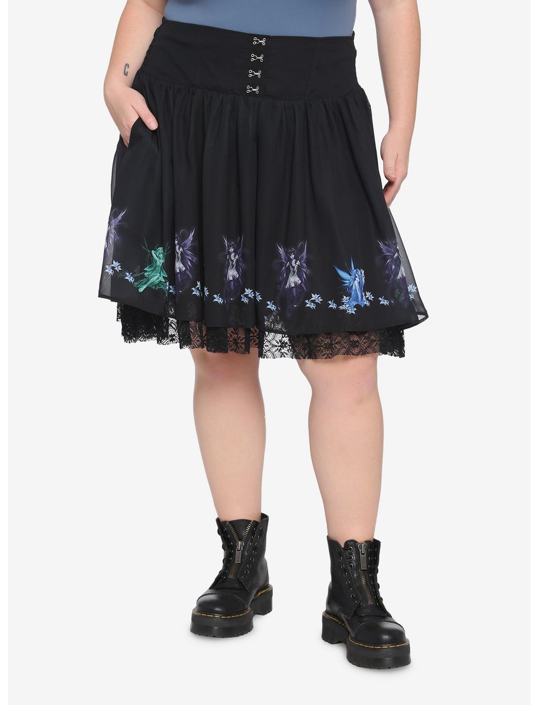Fairies By Trick Lace Skirt Plus Size, MULTI, hi-res