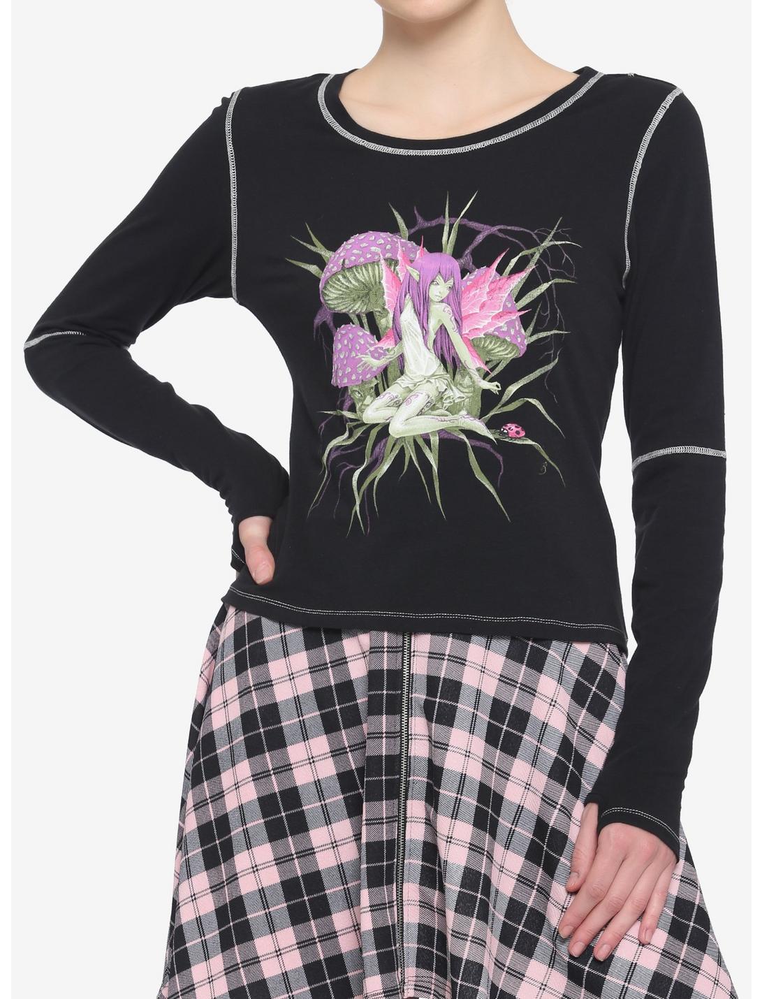 Fairies By Trick Lace-Up Girls Long-Sleeve T-Shirt, MULTI, hi-res