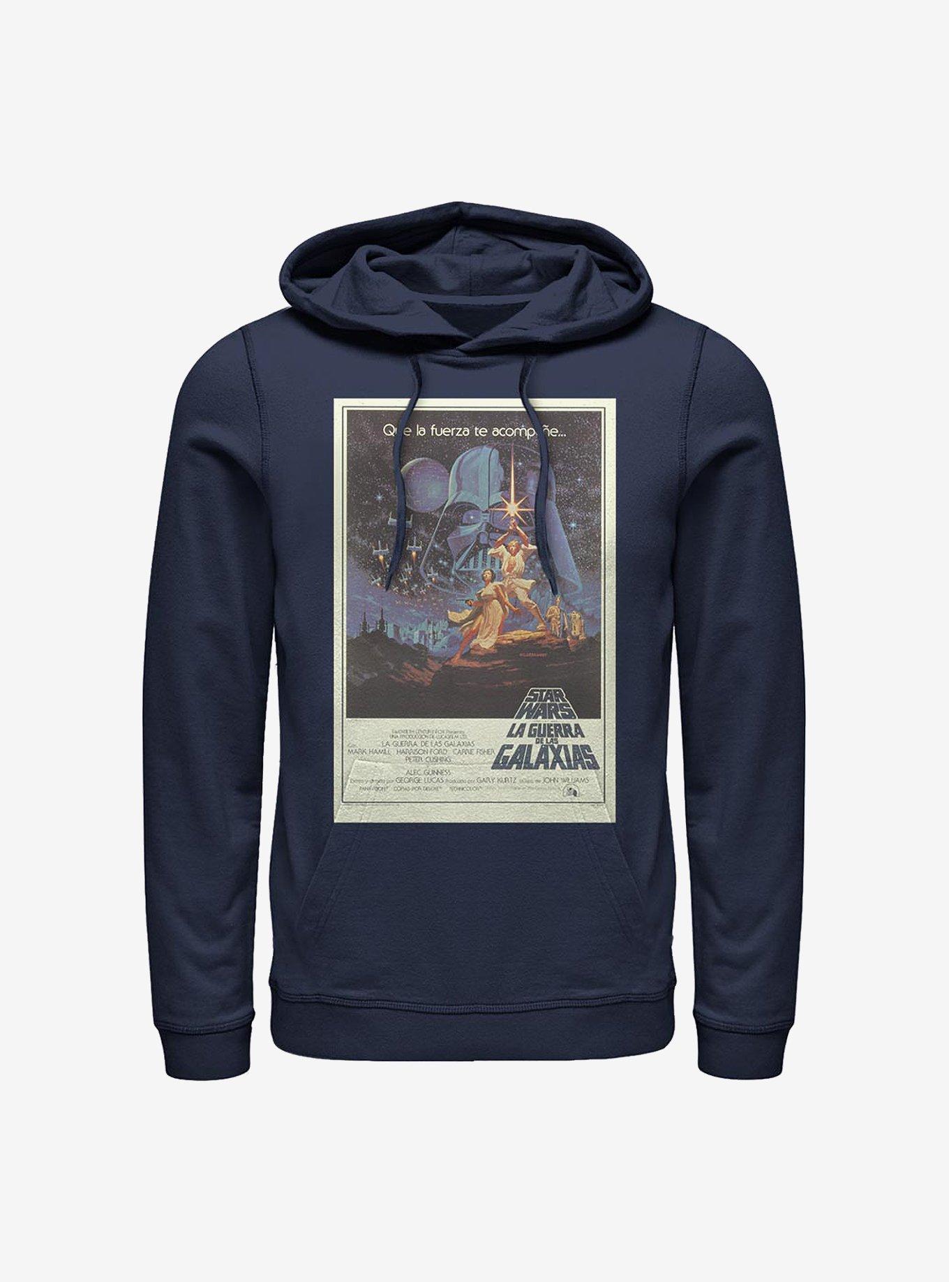 Star Wars La Guerra De Las Galaxias Hoodie, NAVY, hi-res
