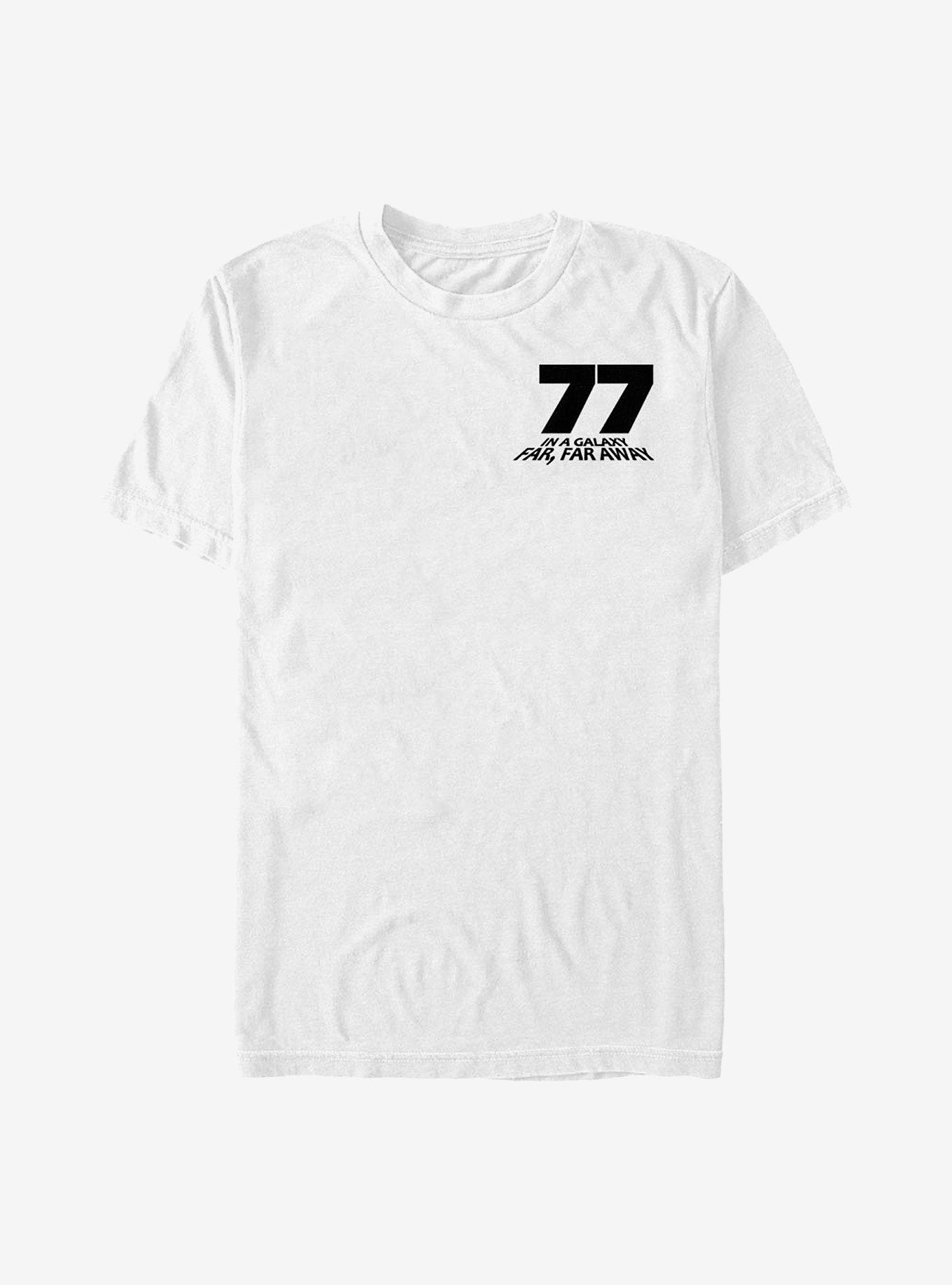 Star Wars 77 In A Galaxy Badge T-Shirt, WHITE, hi-res