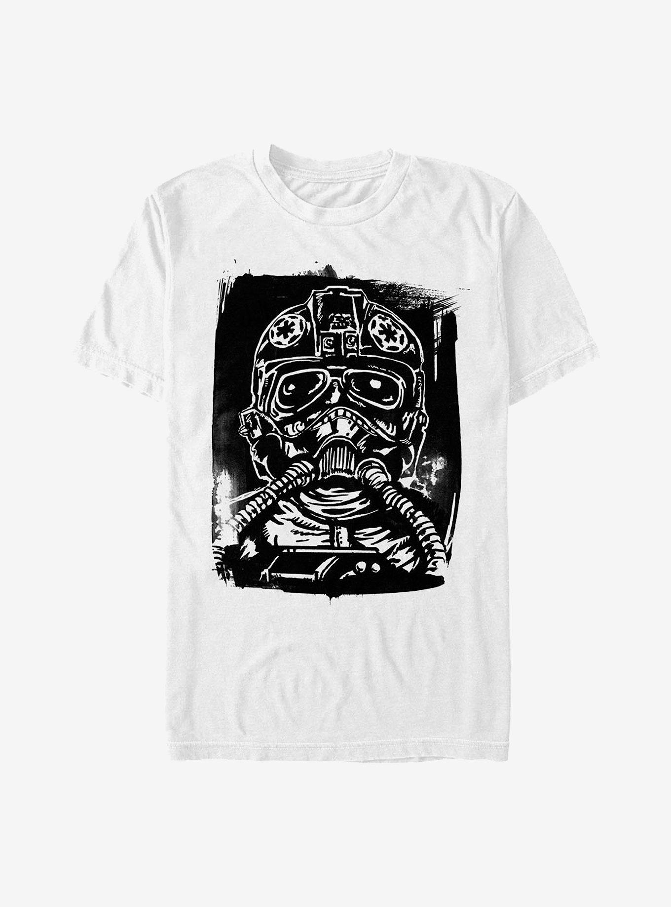 Star Wars Fighter Painting T-Shirt, WHITE, hi-res